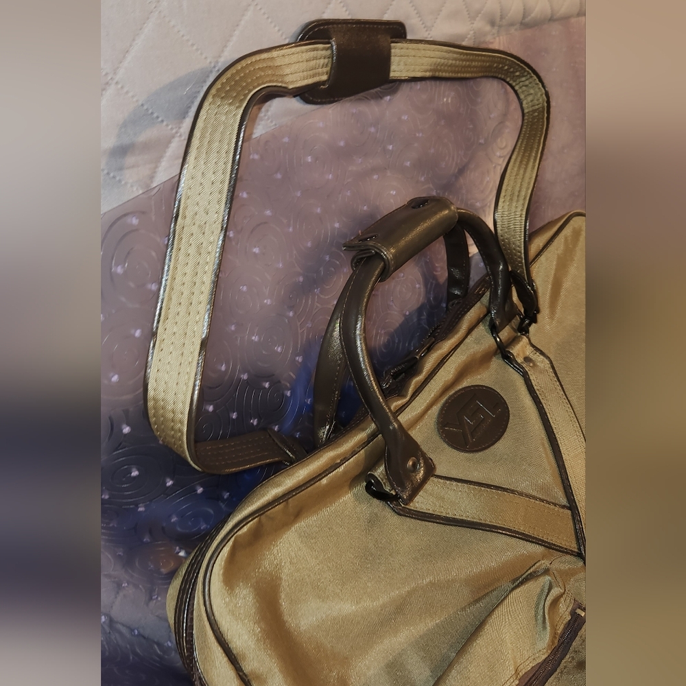 YSL Garment Bag In Army Green & Brown - Picture 10 of 17